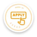 orange apply button icon